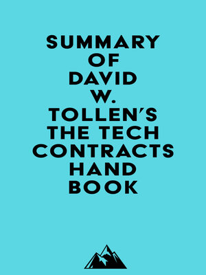 cover image of Summary of David W. Tollen's the Tech Contracts Handbook